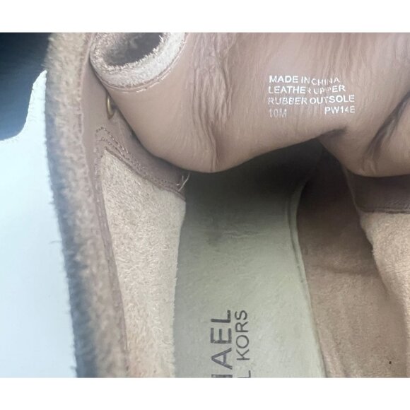 Michael Kors Rory Suede Ankle Boots Bootie Wedge Dune Size 10 - Picture 8 of 9